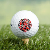 Ukrainian ethnic folk art floral pattern absrtact  golfballen (Insitu Shirt)