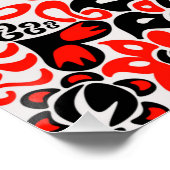 Ukrainian ethnic folk art floral pattern absrtact  perfect poster (Hoek)