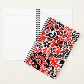 Ukrainian ethnic folk art floral pattern absrtact  planner (Display)