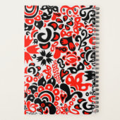 Ukrainian ethnic folk art floral pattern absrtact  planner (Achterkant)