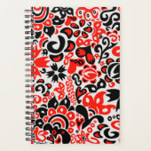 Ukrainian ethnic folk art floral pattern absrtact  planner (Voorkant)