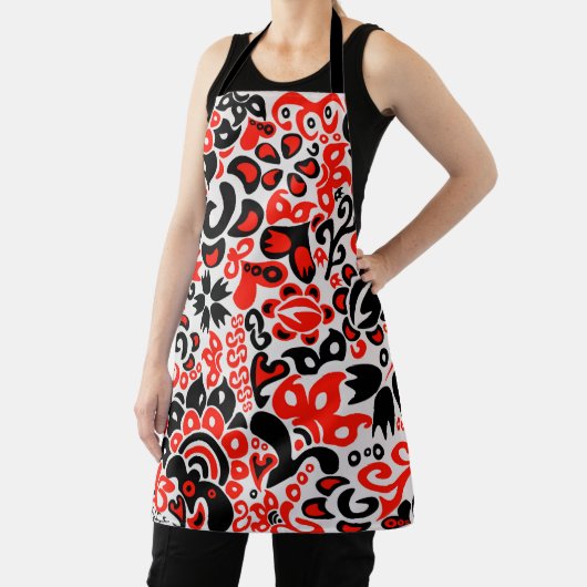 Ukrainian ethnic folk art floral pattern absrtact schort (Insitu)