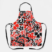 Ukrainian ethnic folk art floral pattern absrtact schort (Voorkant)