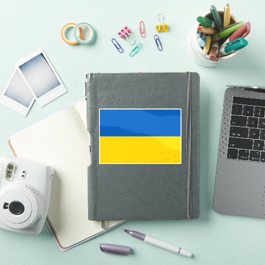 Ukrainian flag. I support Ukraine. Sticker (iPad Cover)