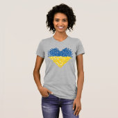 Ukrainian flag. Love to Ukraine. Support.  T-shirt (Voorkant volledig)