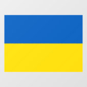 Ukrainian flag. Supporting Ukraine Raamsticker (Vel)