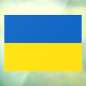 Ukrainian flag. Supporting Ukraine Raamsticker (Vel 3)