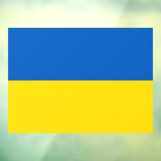 Ukrainian flag. Supporting Ukraine Raamsticker (Vel 3)