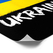 Ukrainian Flag Ukraine 3 Poster (Hoek)