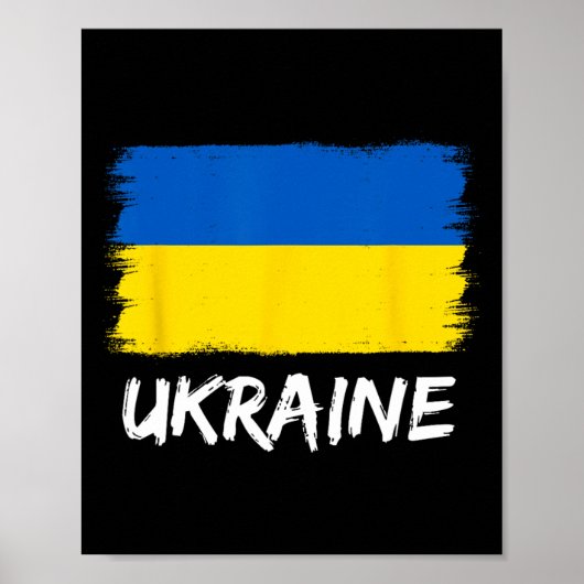 Ukrainian Flag Ukraine 3 Poster (Voorkant)