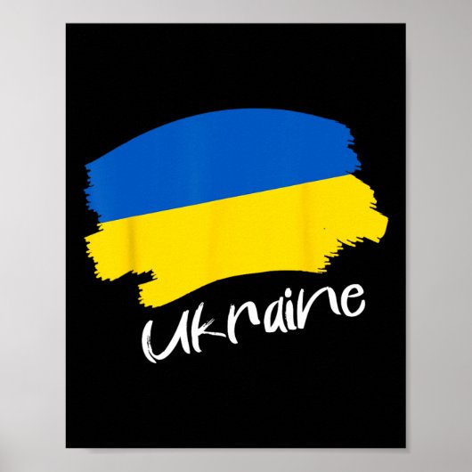 Ukrainian Flag Ukraine 4  Poster (Voorkant)