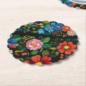 Ukrainian folk art. kartonnen onderzetters (Gekanteld)