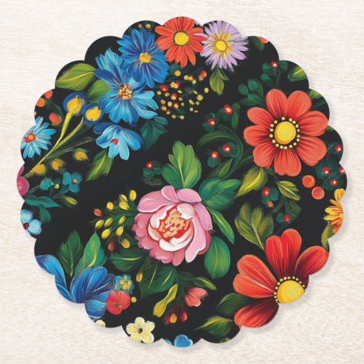 Ukrainian folk art. kartonnen onderzetters (Voorkant)