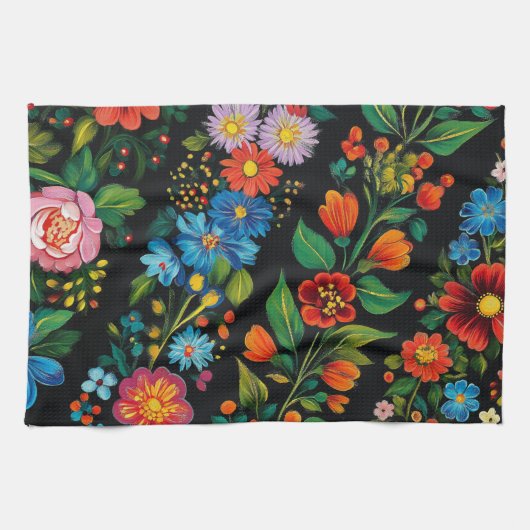 Ukrainian folk art. Kitchen Towels Theedoek (Horizontaal)