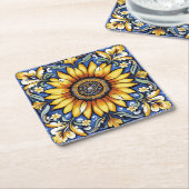 Ukrainian folk art pattern. kartonnen onderzetters (Schuin)