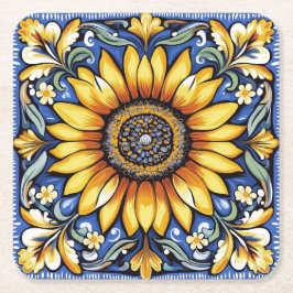 Ukrainian folk art pattern. kartonnen onderzetters