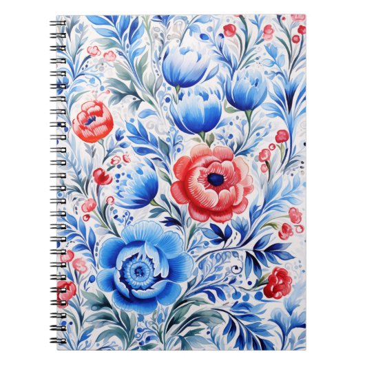 Ukrainian folk art pattern notitieboek (Voorkant)