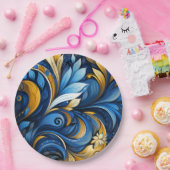 Ukrainian folk art pattern paper plates papieren bordje (Feest)