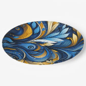 Ukrainian folk art pattern paper plates papieren bordje (Gekanteld)