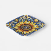 Ukrainian folk art pattern papieren bordje (Gebogen)