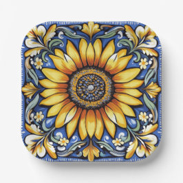 Ukrainian folk art pattern papieren bordje