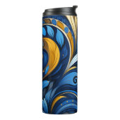 Ukrainian folk art pattern thermosbeker (Gedraaid links)