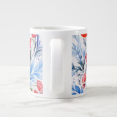 Ukrainian folk art pattern X-Large Coffee Mug Grote Koffiekop (Achterkant)