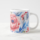 Ukrainian folk art pattern X-Large Coffee Mug Grote Koffiekop (Rechts)