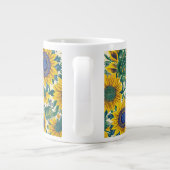 Ukrainian folk art pattern X-Large Mug Grote Koffiekop (Achterkant)