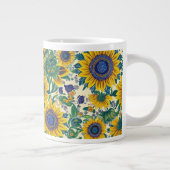 Ukrainian folk art pattern X-Large Mug Grote Koffiekop (Rechts)