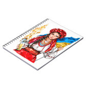 Ukrainian Girl Fighting for Freedom Notitieboek (Linkerzijde)