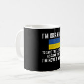 Ukrainian Heritage Ukraine Roots Ukrainian Flag Koffiemok (Voorkant links)