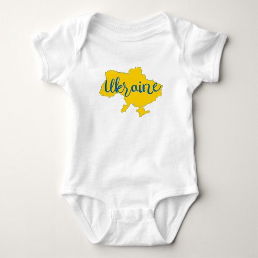 Ukrainian map and lettering romper (Voorkant)