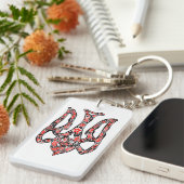 Ukrainian national emblem trident tryzub stylized sleutelhanger (Voorkant Rechts)
