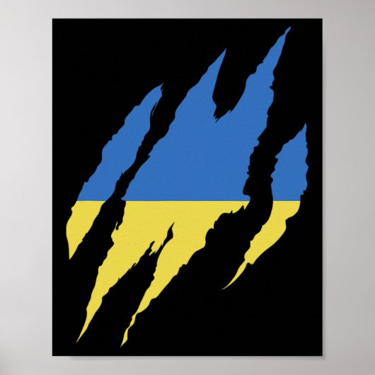 Ukrainian Quote Ukraine Flag Ukraine Shirt Poster (Voorkant)