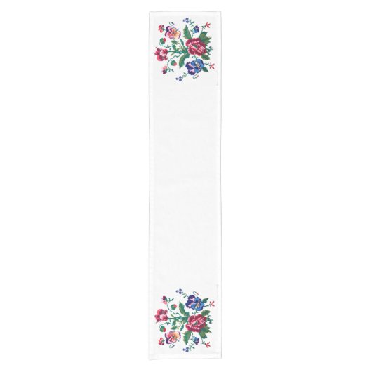 Ukrainian traditional vushuvanka folk art pattern. korte tafelloper (Voorkant)