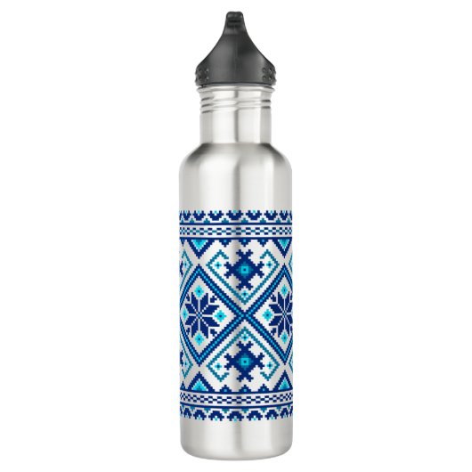 Ukrainian traditional vushuvanka folk art pattern  waterfles  (Rechts)