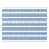 Ukrainian traditional vushuvanka folk pattern blue tafelkleed (Voorkant (Horizontaal))
