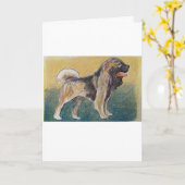 Ukranian Day Dog Wenskaart Kaart (Gele Bloem)