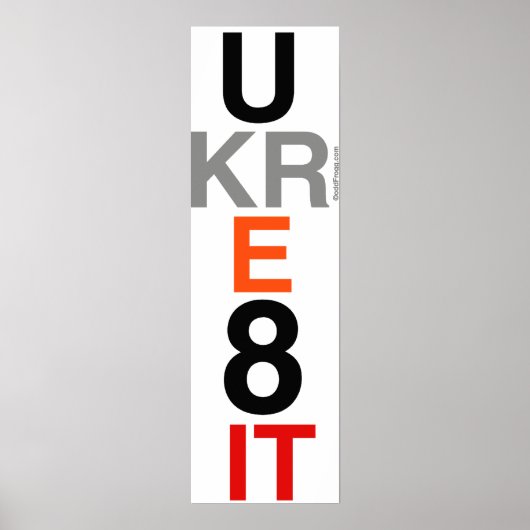 UKRE8IT (U Creëer IT) Poster Art (Voorkant)