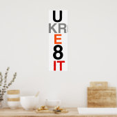 UKRE8IT (U Creëer IT) Poster Art (Keuken)