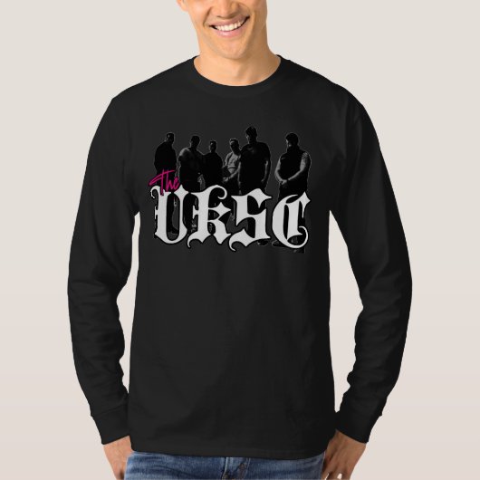 UKSC CREW ROZE T-SHIRT (Voorkant)