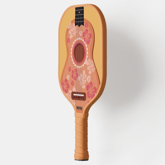 Ukulele aangepast monogram pickleball paddle (Links)