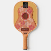 Ukulele aangepast monogram pickleball paddle (Achterkant)