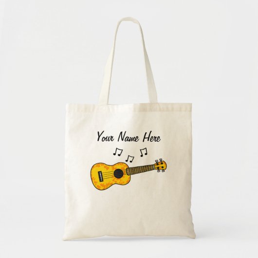 Ukulele Aangepaste Canvas tas Uke Speler Muzikant  (Voorkant)