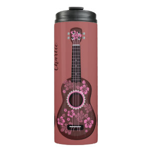 Ukulele aangepaste naam tumbler thermosbeker