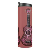 Ukulele aangepaste naam tumbler thermosbeker (Geroteerd rechts)