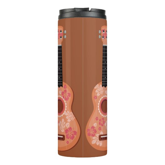 Ukulele aangepaste naam tumbler thermosbeker (Achterkant)