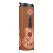 Ukulele aangepaste naam tumbler thermosbeker (Geroteerd rechts)