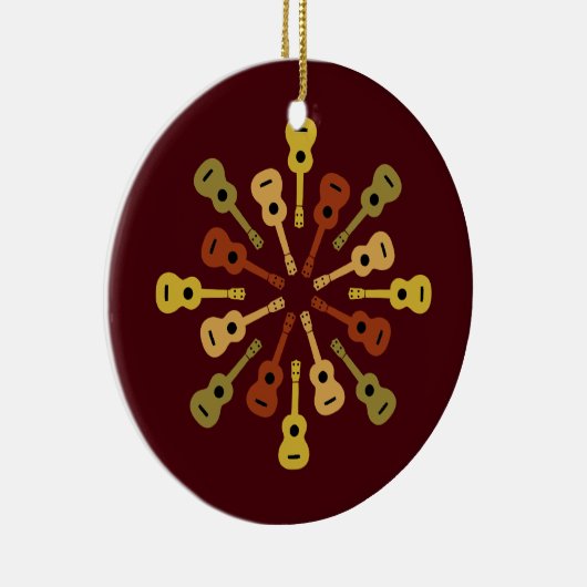 Ukulele aangepaste versiering keramisch ornament (Rechts)